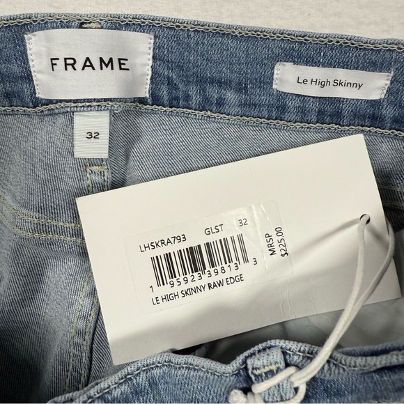 FRAME Le High Raw Edge Skinny Jeans size 32 NWT - Picture 6 of 7